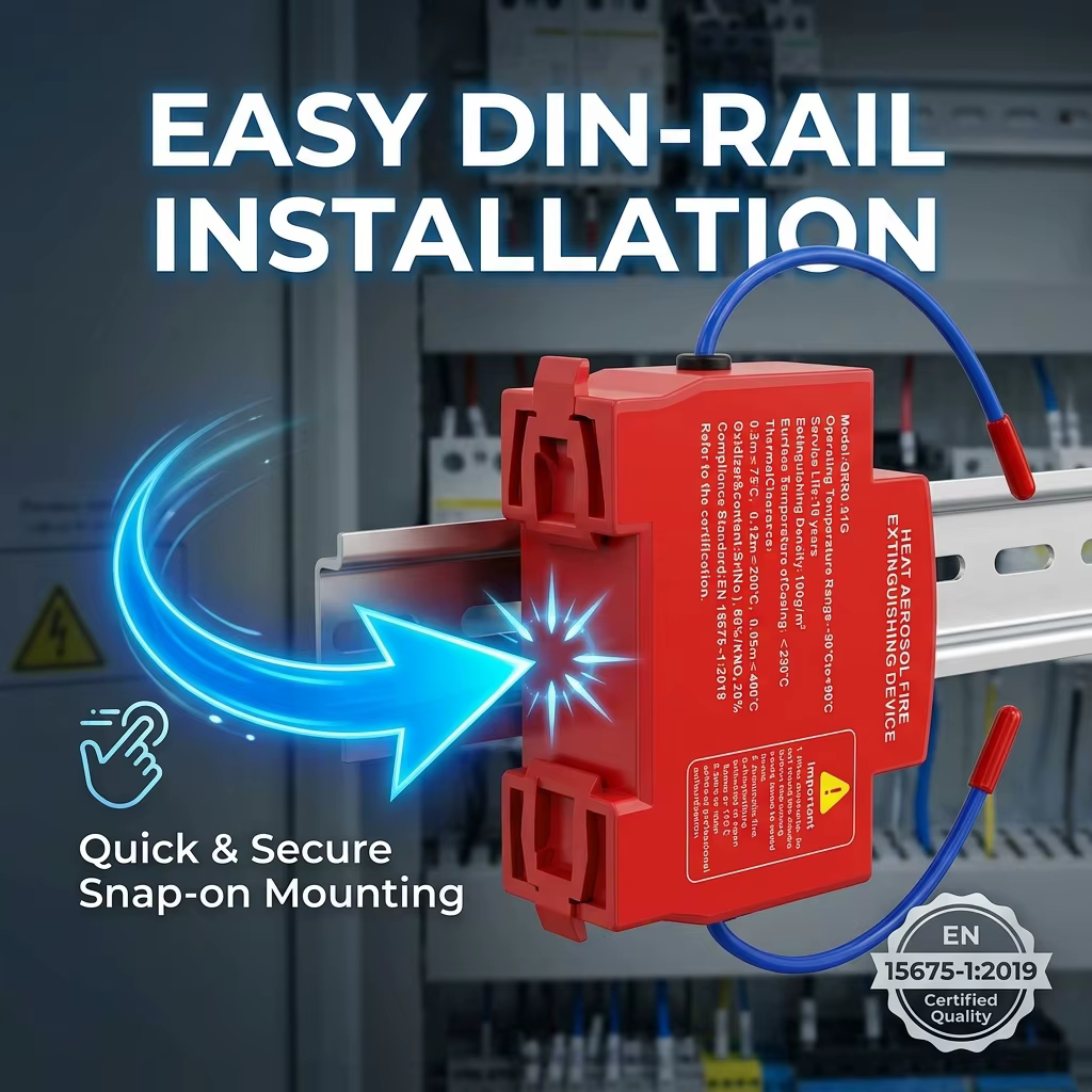 Easy DIN-Rail Snap-on Features